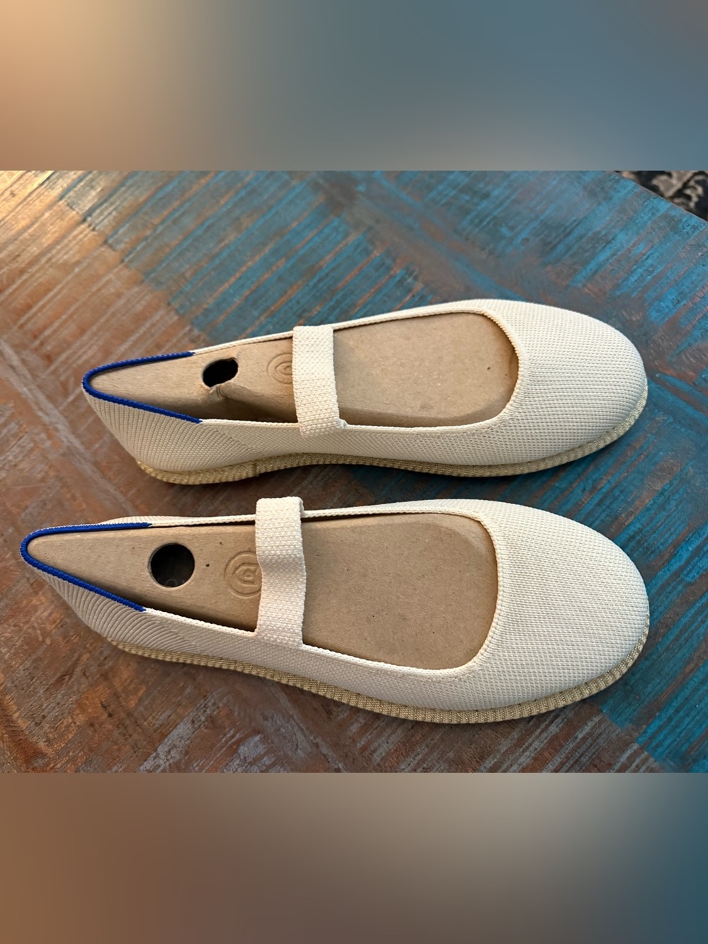 Rothy's Cruiser Mary Jane shoes in the White Sand - Picture 8 of 11